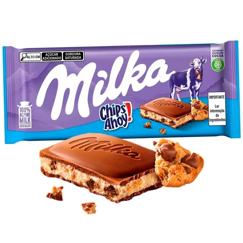 ΣΟΚΟΛΑΤΑ MILKA CHIPS AHOY 100gr
