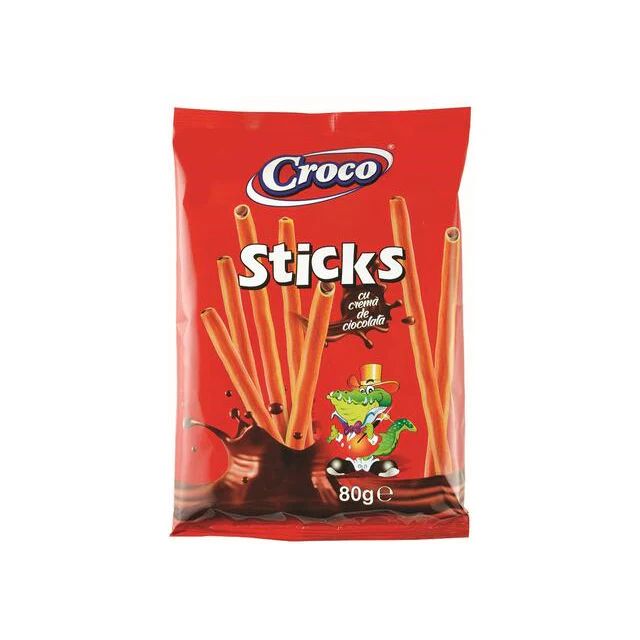 STICKS CROCO ΜΕ ΣΟΚΟΛΑΤΑ 80gr