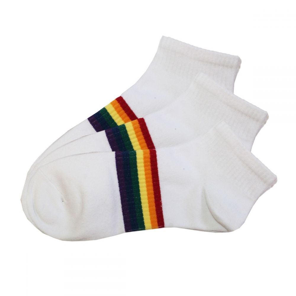 ΚΟΝΤΕΣ ΚΑΛΤΣΕΣ YTLI RAINBOW 3 ΖΕΥΓΗ 1 SIZE ΛΕΥΚΕΣ