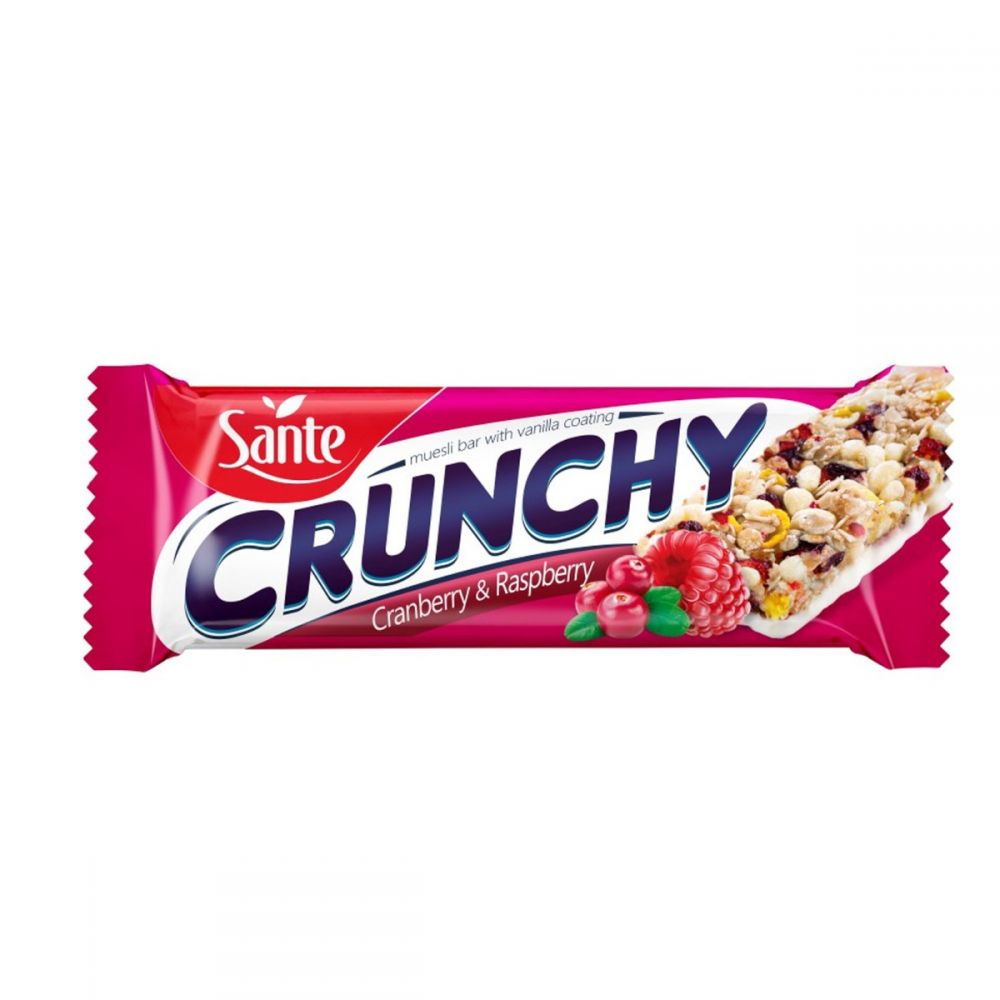 ΜΠΑΡΑ ΔΗΜΗΤΡΙΑΚΩΝ CRUNCHY CRANBERRY & RASPBERRY 40gr