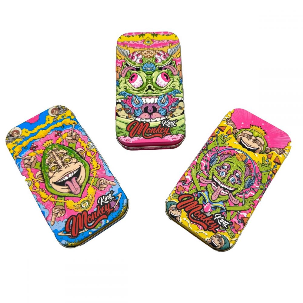 ΚΟΥΤΙ ΑΠΟΘΗΚΕΥΣΗΣ MONKEY ΜΕΤΑΛΛΙΚΟ FLUOR 11,5x6cm