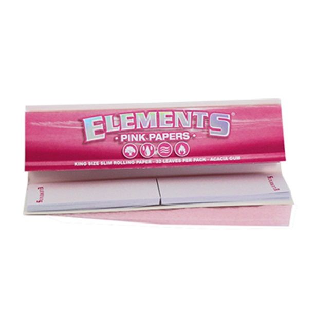 ΤΣΙΓΑΡΟΧΑΡΤΟ ELEMENTS PINK CONNOISSEUR KING SIZE SLIM + TIPS 32 ΦΥΛΛΩΝ