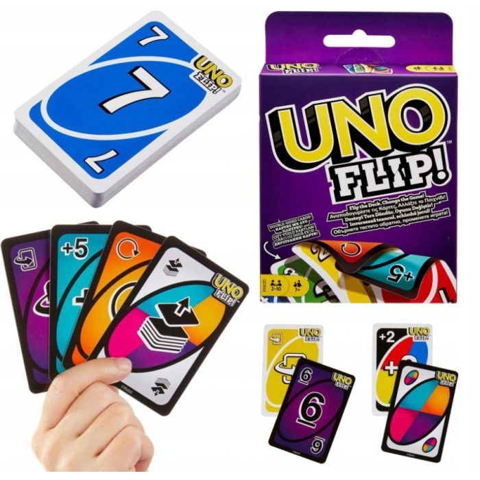 ΚΑΡΤΕΣ UNO FLIP με 108 κάρτες