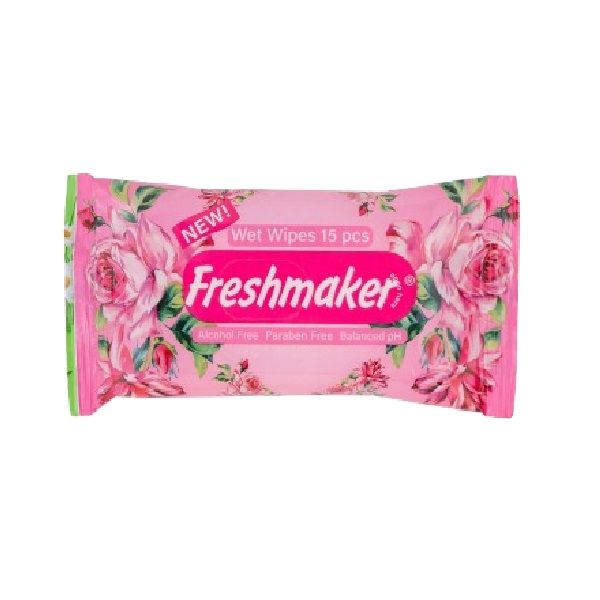 ΥΓΡΑ ΜΑΝΤΗΛΑΚΙΑ FRESHMAKER FLOWER 15 ΤΕΜ
