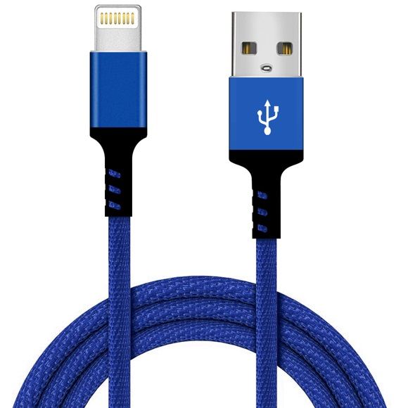 ΚΑΛΩΔΙΟ ΦΟΡΤΙΣΗΣ LIGHTNING (IPHONE) ΜΠΛΕ 164cm (GS06)