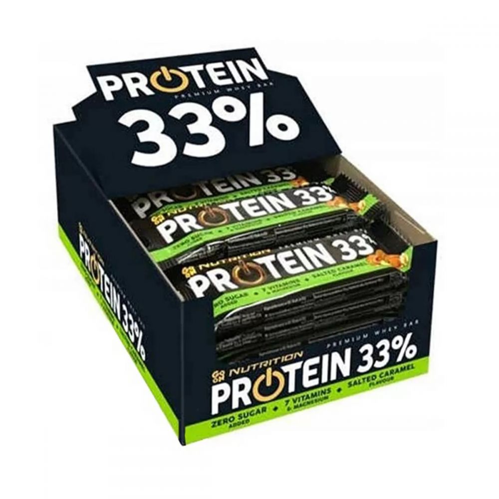 ΜΠΑΡΑ ΠΡΩΤΕΪΝ.PROMO BOX GO ON NUTRITION 33% SALTED CARAMEL 50gr 25TEM