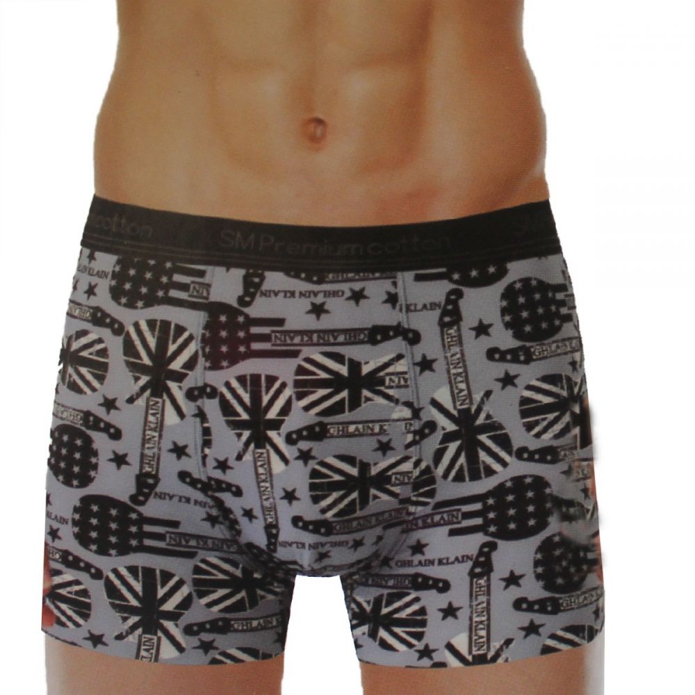 BOXER SMPREMIUM ΓΚΡΙ ΜΕ ΕΛΑΣΤΙΚΕΣ ΜΙΚΡΟΪΝΕΣ