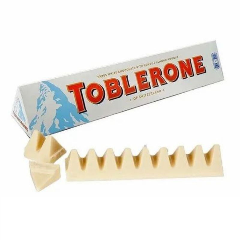 ΣΟΚΟΛΑΤΑ TOBLERONE WHITE 100gr (ΛΕΥΚΗ ΣΟΚΟΛΑΤΑ)