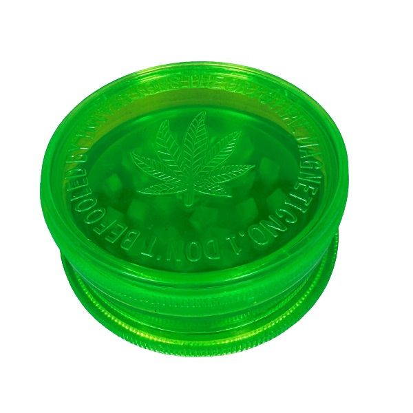 ΤΡΙΦΤΗΣ-GRINDER ΠΛΑΣΤΙΚΟΣ 55 Χ 23mm 2 ΘΕΣΕΩΝ ΠΡΑΣΙΝΟΣ