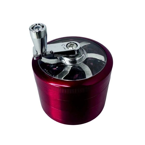ΤΡΙΦΤΗΣ-GRINDER ΜΕΤΑΛΛΙΚΟΣ ΜΕ ΜΥΛΟ 45Χ 55mm 3 ΘΕΣΕΩΝ ΚΟΚΚΙΝΟΣ
