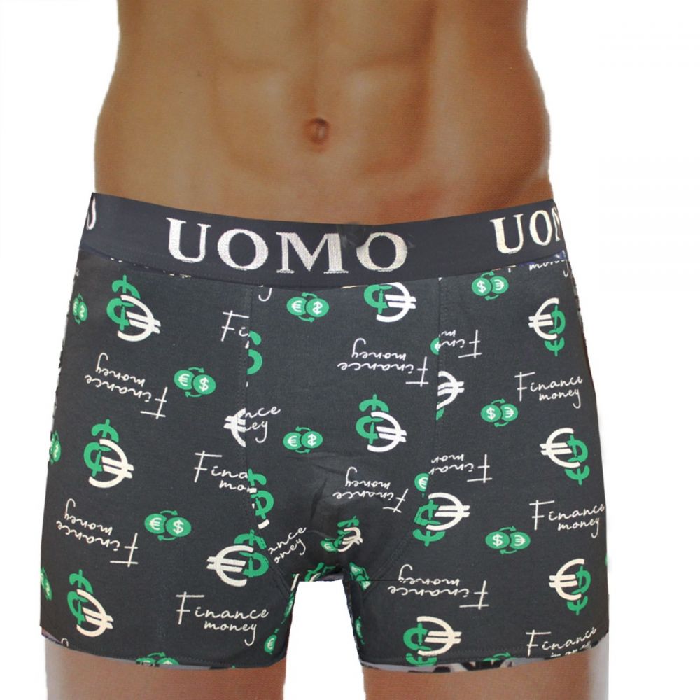 BOXER UOMO ΣΧΕΔΙΟ ΠΡΑΣΙΝΟ-XXL
