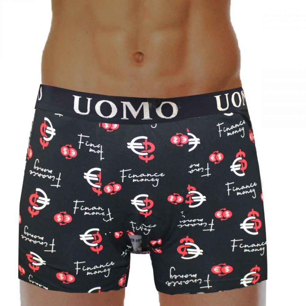 BOXER UOMO ΣΧΕΔΙΟ ΚΟΚΚΙΝΟ-XXXL