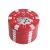 ΤΡΙΦΤΗΣ-GRINDER ΜΕΤΑΛΛΙΚΟΣ POKER CHIP 42mm ΚΟΚΚΙΝΟΣ